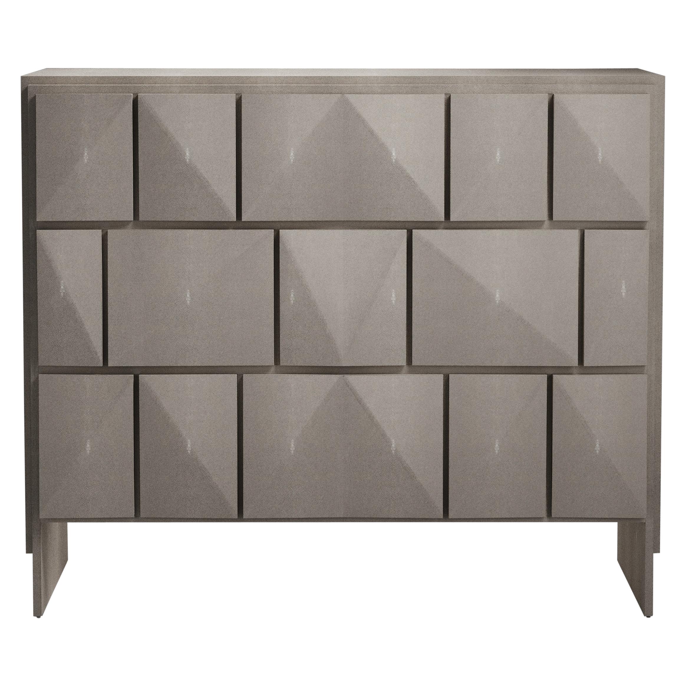Shagreen Rhomboid Chest of Drawers by R&Y Augousti For Sale