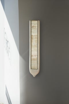 Lámpara de sobremesa con lamas de ónice y latón patinado by Patrick Coard Paris