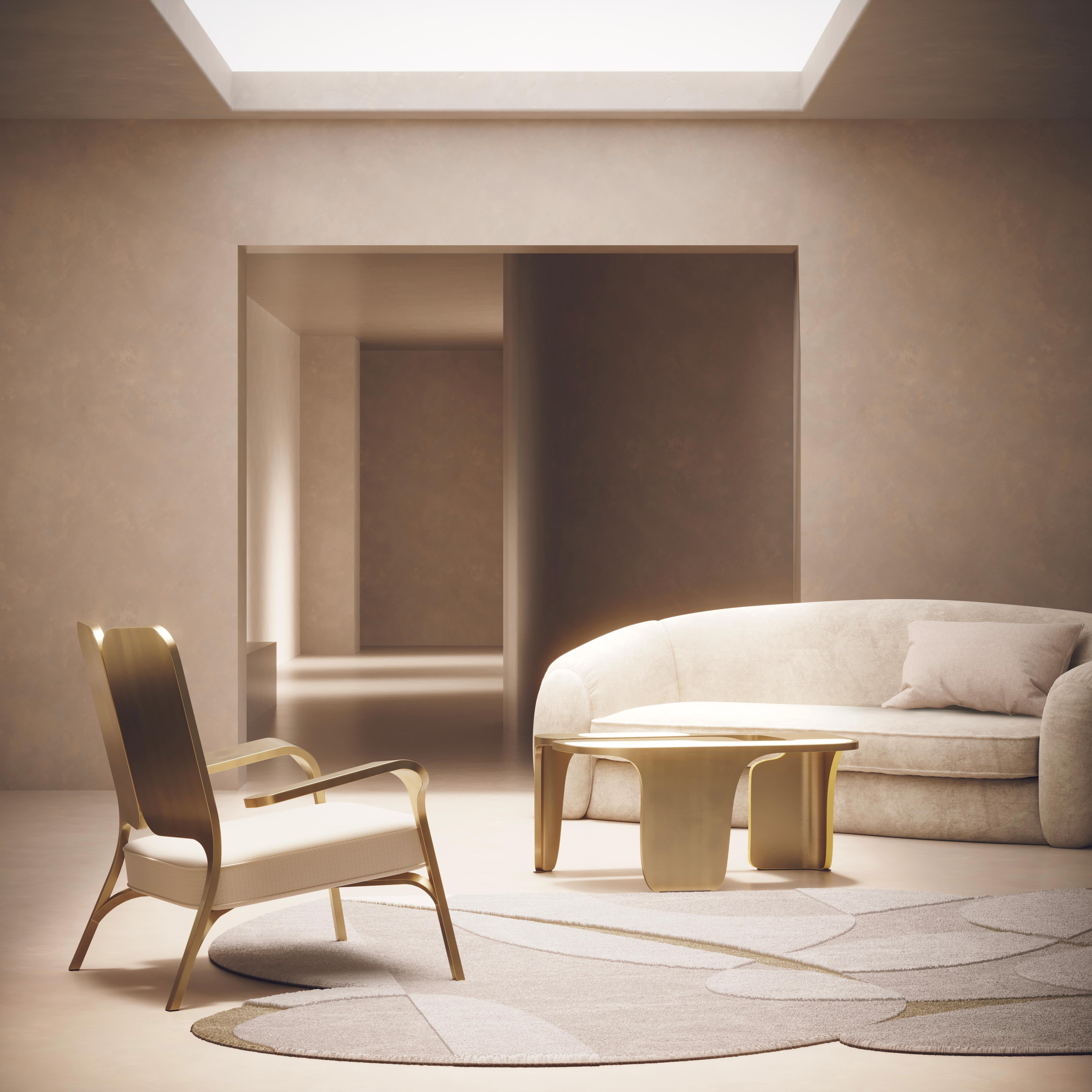 Table d'appoint en galuchat avec détails en laiton bronze-patina de R&Y Augousti en vente 5