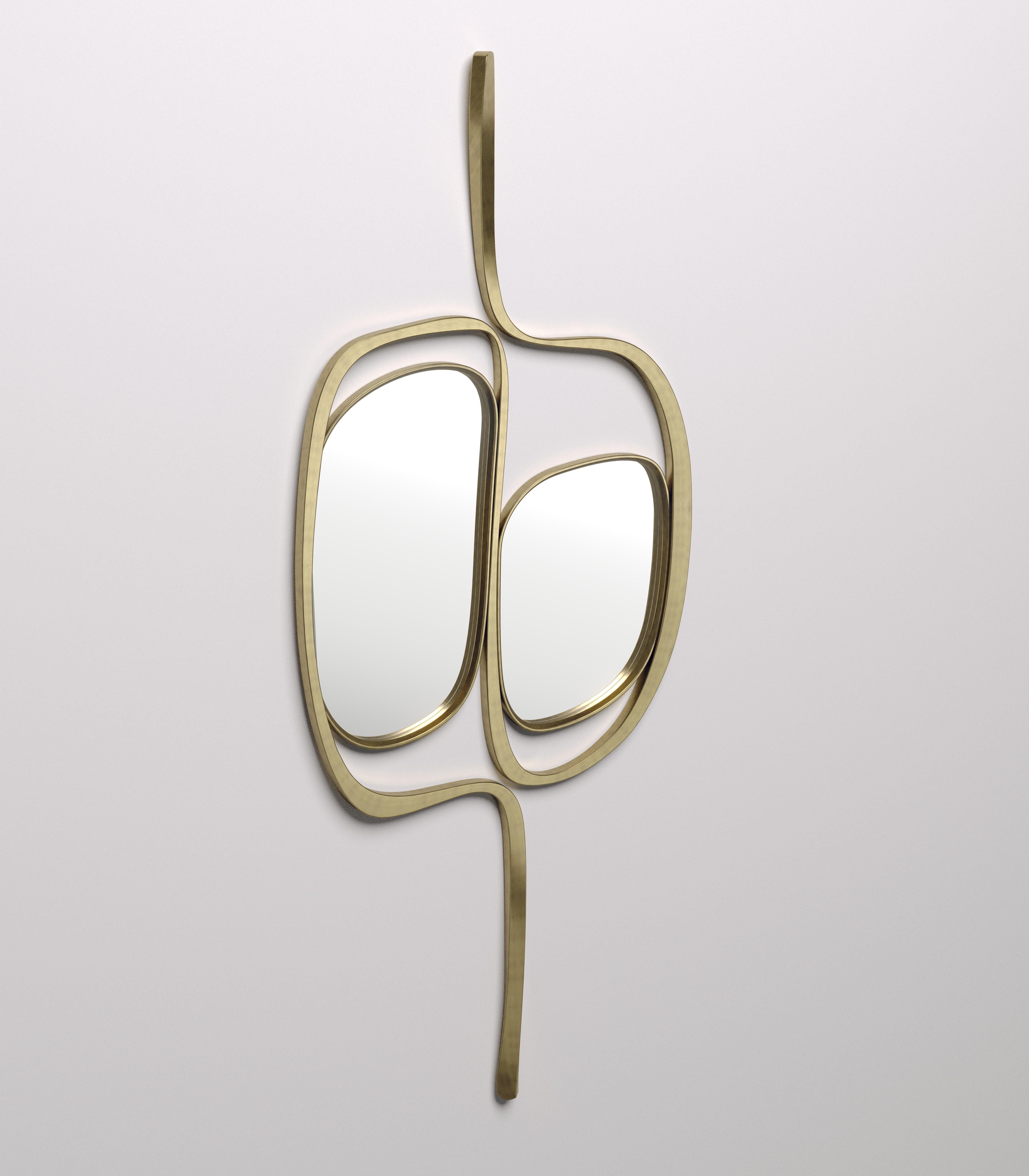 Table d'appoint en galuchat avec détails en laiton bronze-patina de R&Y Augousti en vente 11