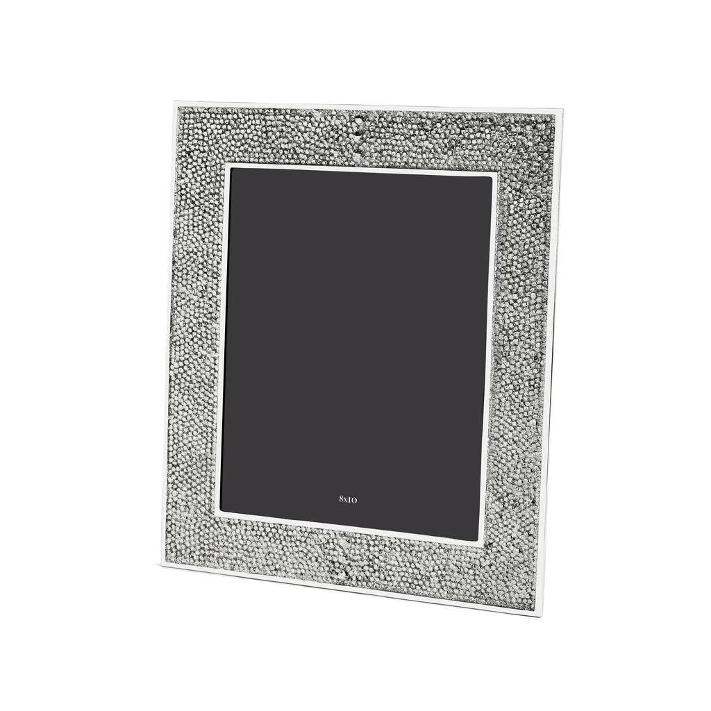 Shagreen-Style Nickel-Plated Steel Frame For Sale 1