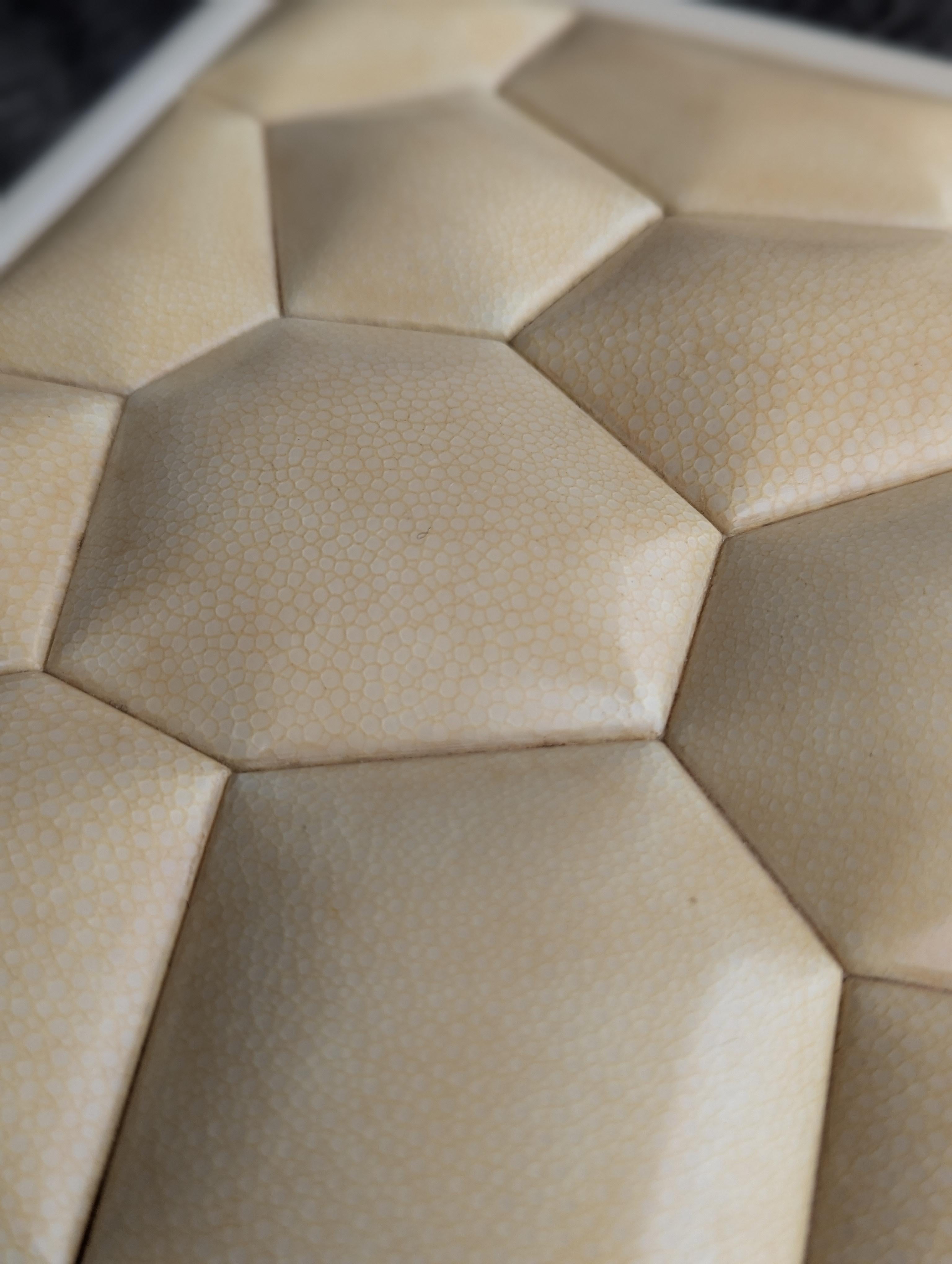Shagreen & Sycamore Bubble Box For Sale 3