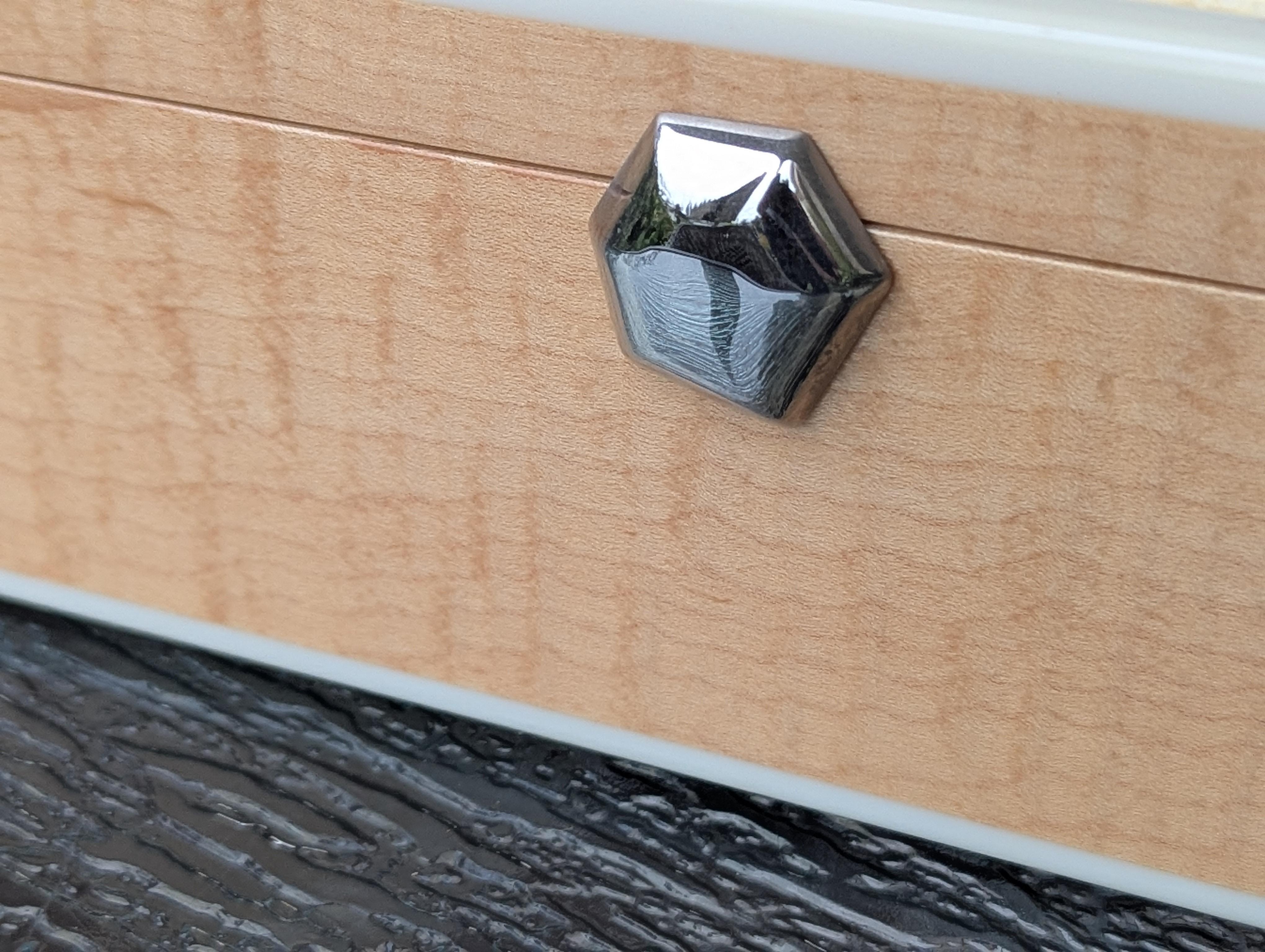 Contemporary Shagreen & Sycamore Bubble Box For Sale
