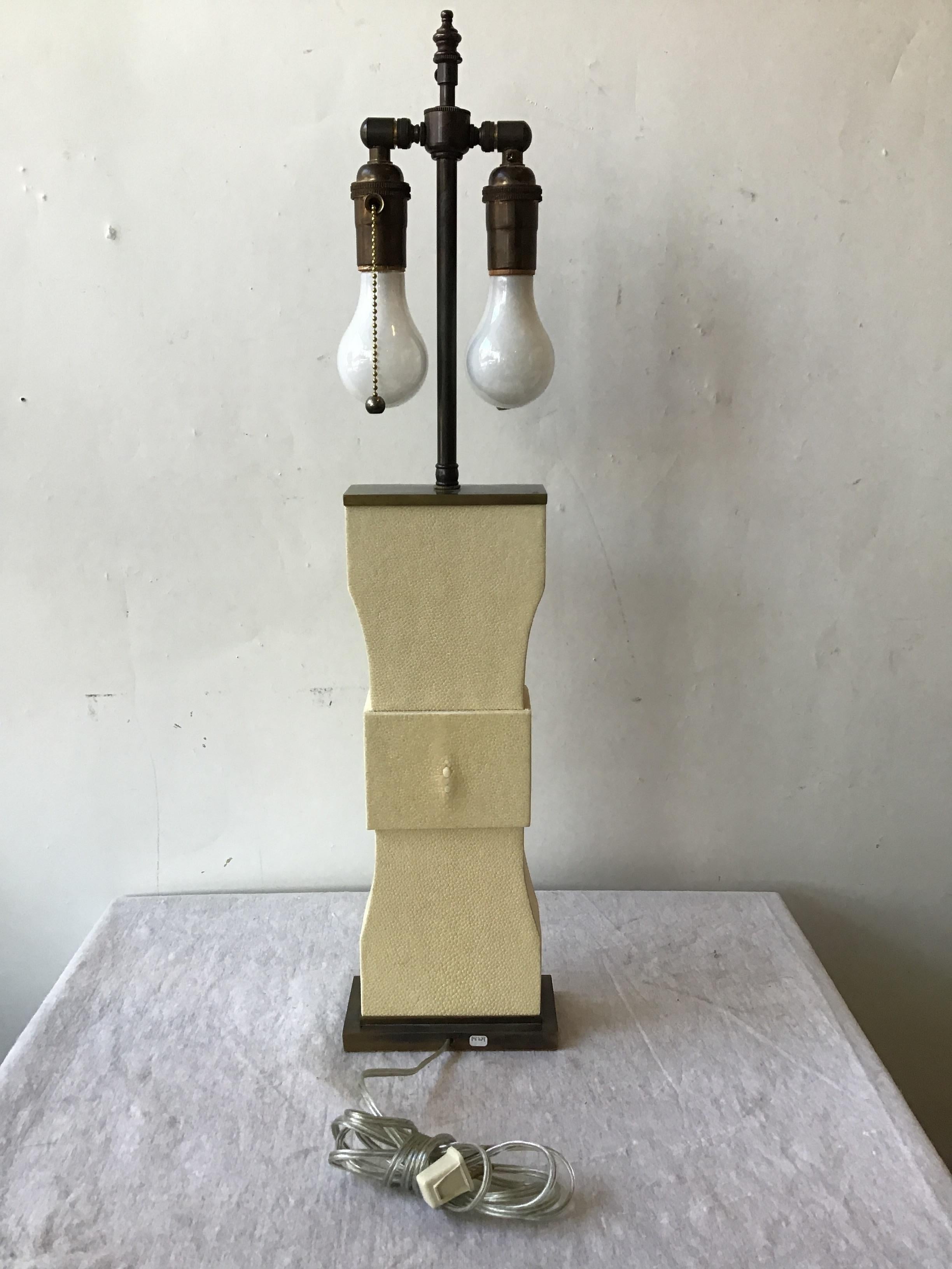 Shagreen Table Lamp For Sale 1