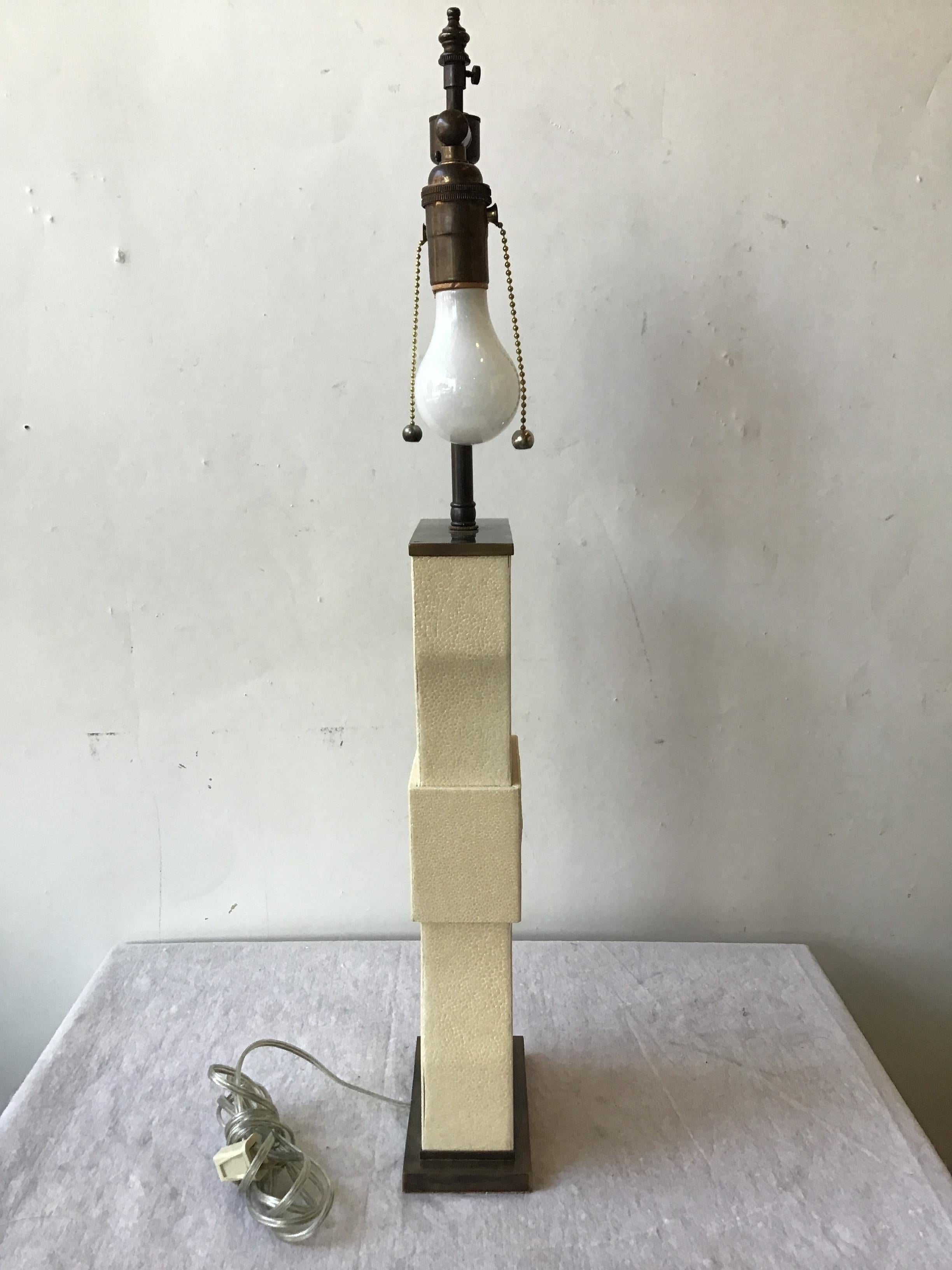 Shagreen Table Lamp For Sale 2