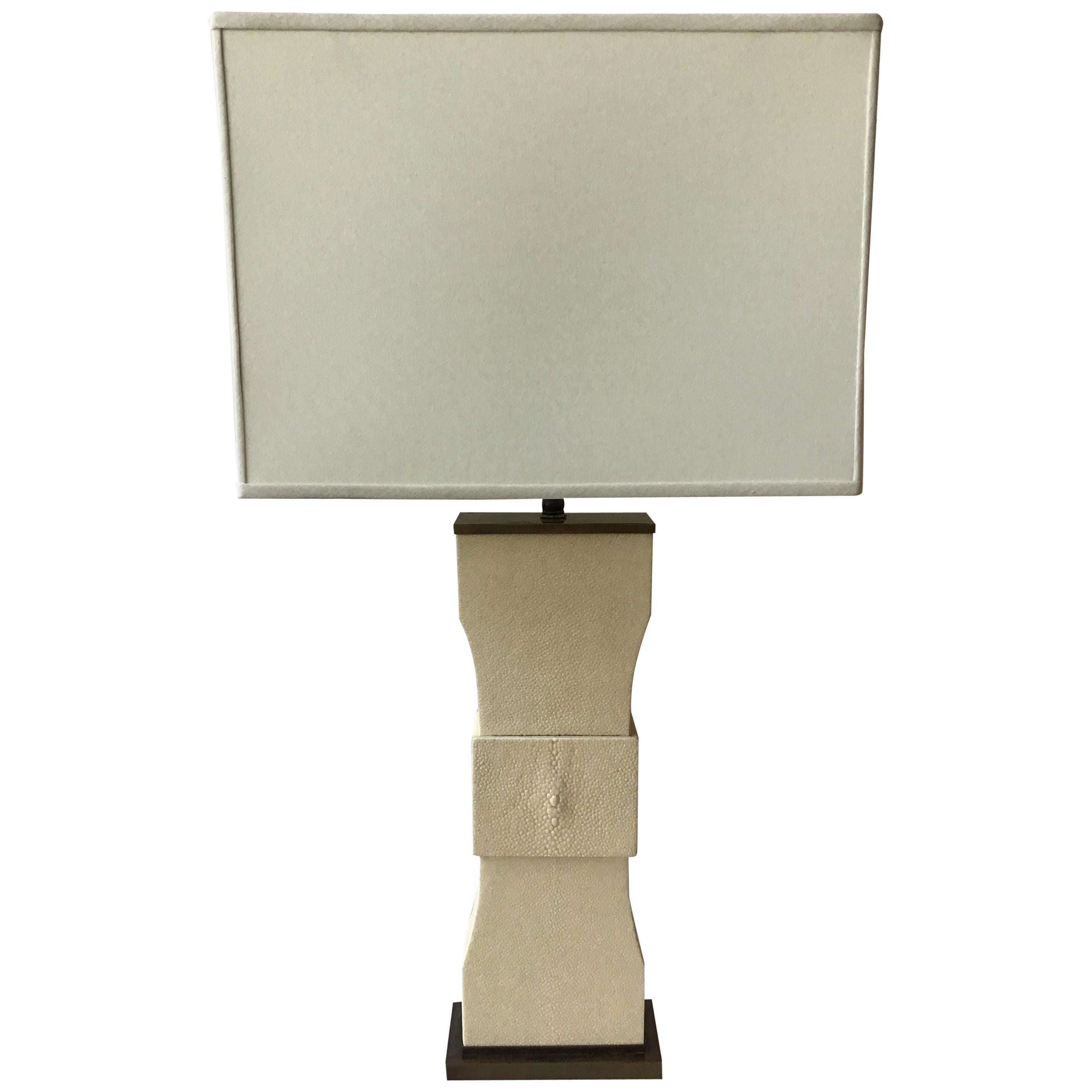 Shagreen Table Lamp For Sale