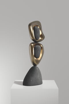 Shagreen Table Lamp with Bronze-Patina Brass Details by R&Y Augousti