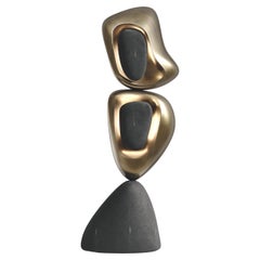 Shagreen-Tischlampe mit Bronze-Patina-Messingdetails von R&Y Augousti