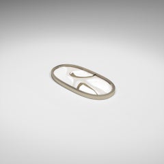 Shagreen Tray inlaid with Shell and Bronze Patina Brass by Kifu Paris