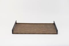 Shagreen Tray with Dark Wood Handles by R&Y Augousti