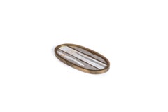 Shagreen Tray with Mix Inlay Pattern including Shell and Brass by Kifu, Paris