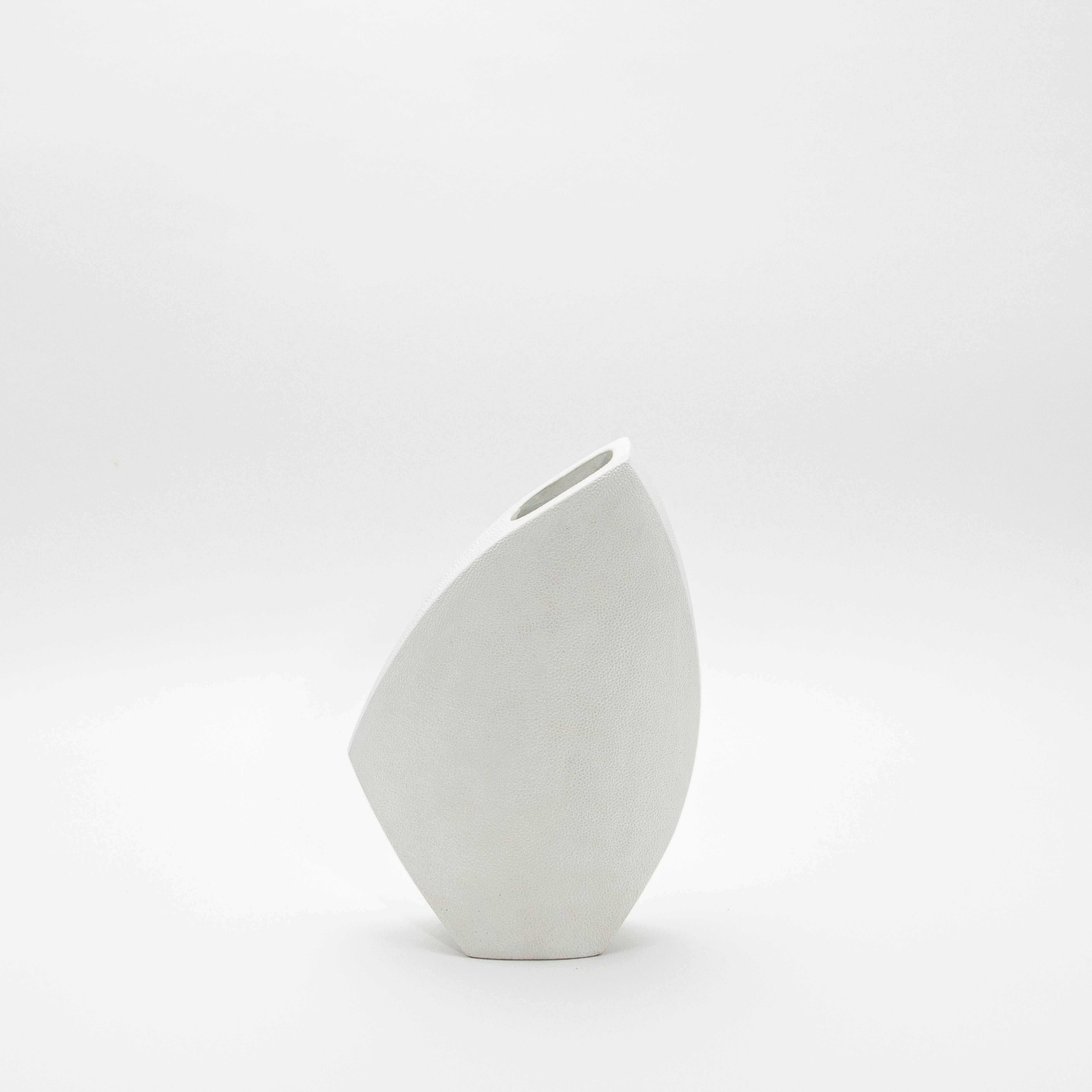 Hand-Crafted Shagreen Vase by R&Y Augousti For Sale