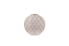 Shagreen Vase with Brass and Quilted Details by Kifu Paris