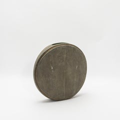 Shagreen Vase with Brass Details by R&Y Augousti