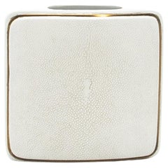 Shagreen Vase with Brass Details by R&Y Augousti