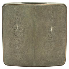 Shagreen Vase with Brass Details by R&Y Augousti