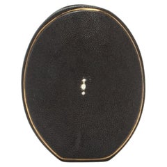 Shagreen Vase with Brass Details by R&Y Augousti