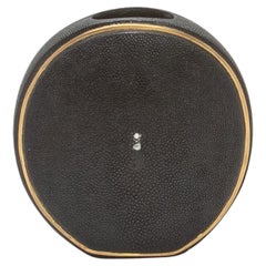 Shagreen Vase with Brass Details by R&Y Augousti