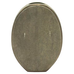 Shagreen Vase with Brass Details by R&Y Augousti