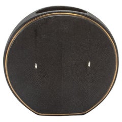 Shagreen Vase with Brass Details by R&Y Augousti