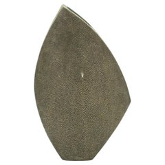 Shagreen Vase with Brass Details by R&Y Augousti