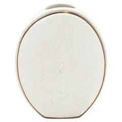 Shagreen Vase with Brass Details by R&Y Augousti