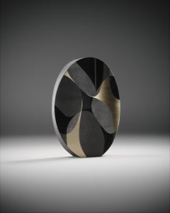 Shagreen-Vase mit Stiftschale und Bronze-Patina-Messingdetails von R&Y Augousti