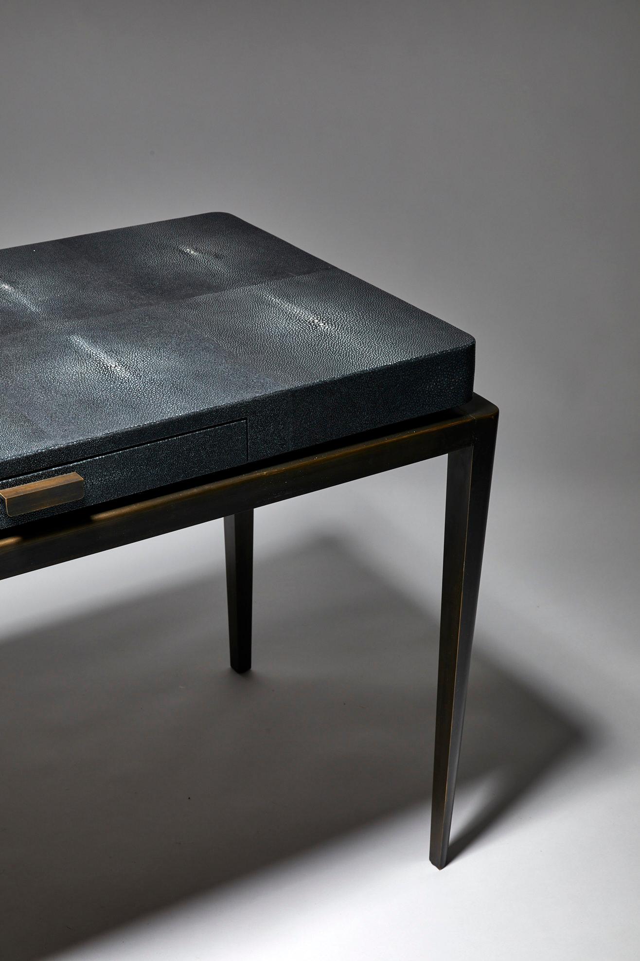 French Shagreen Writing Desk, One Off, EDHA by Reda Amalou, Gallery Collection For Sale