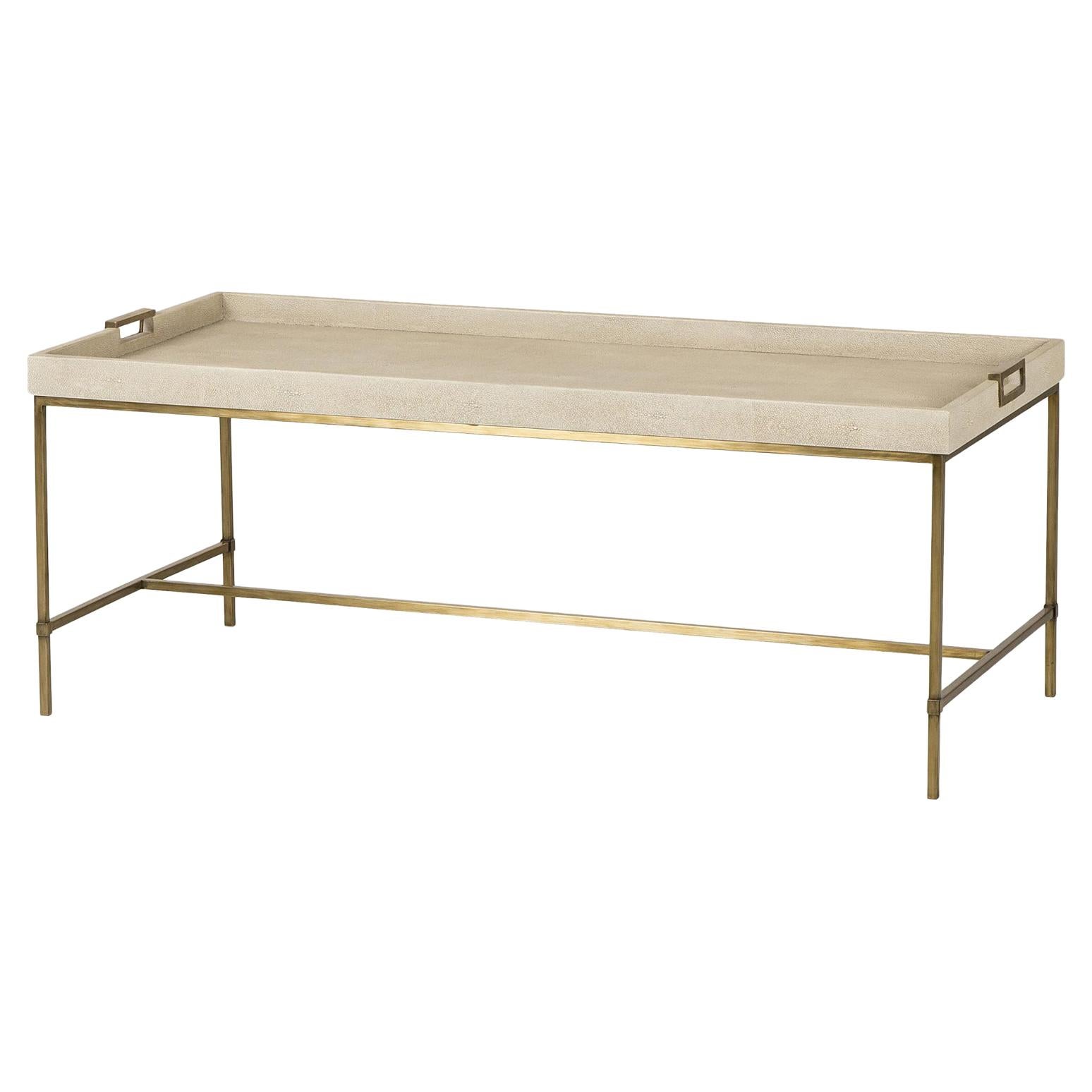 Shagry Cream Coffee Table For Sale