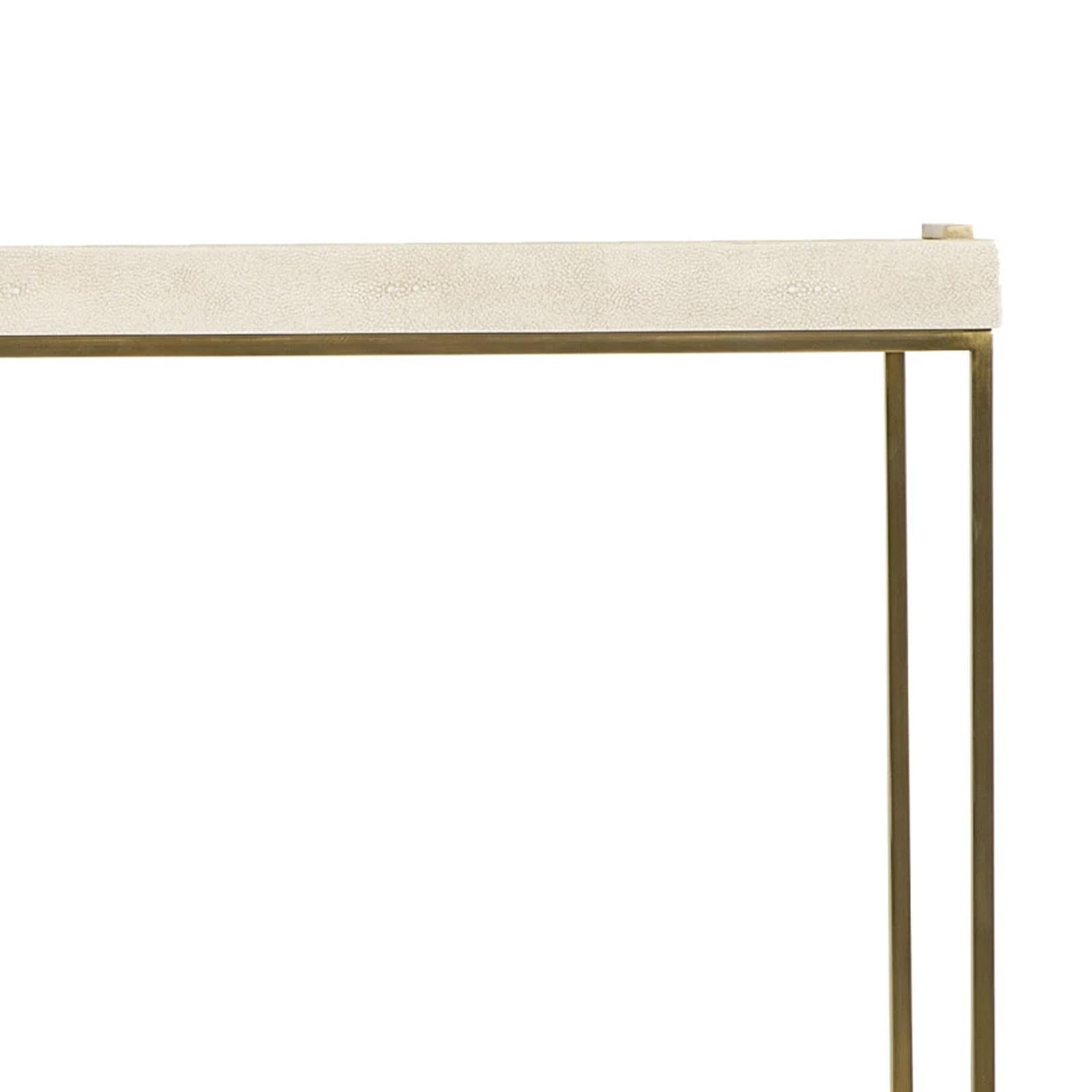 British Shagry Cream Console Table For Sale
