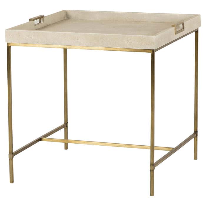 Shagry Cream Side Table For Sale at 1stDibs | cream side tables