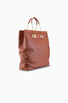 Shah ‘Slouch’ Tote Cognac Perforated Leather Handbag