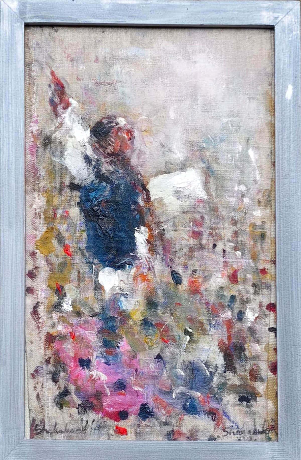 Untitled, Portrait, Oil on Canvas, Modern Artist Shahabuddin Ahmed “In Stock”