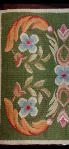 SHAHKAR French Provincial Needlepoint Aubusson Style Tapestry Pillow case