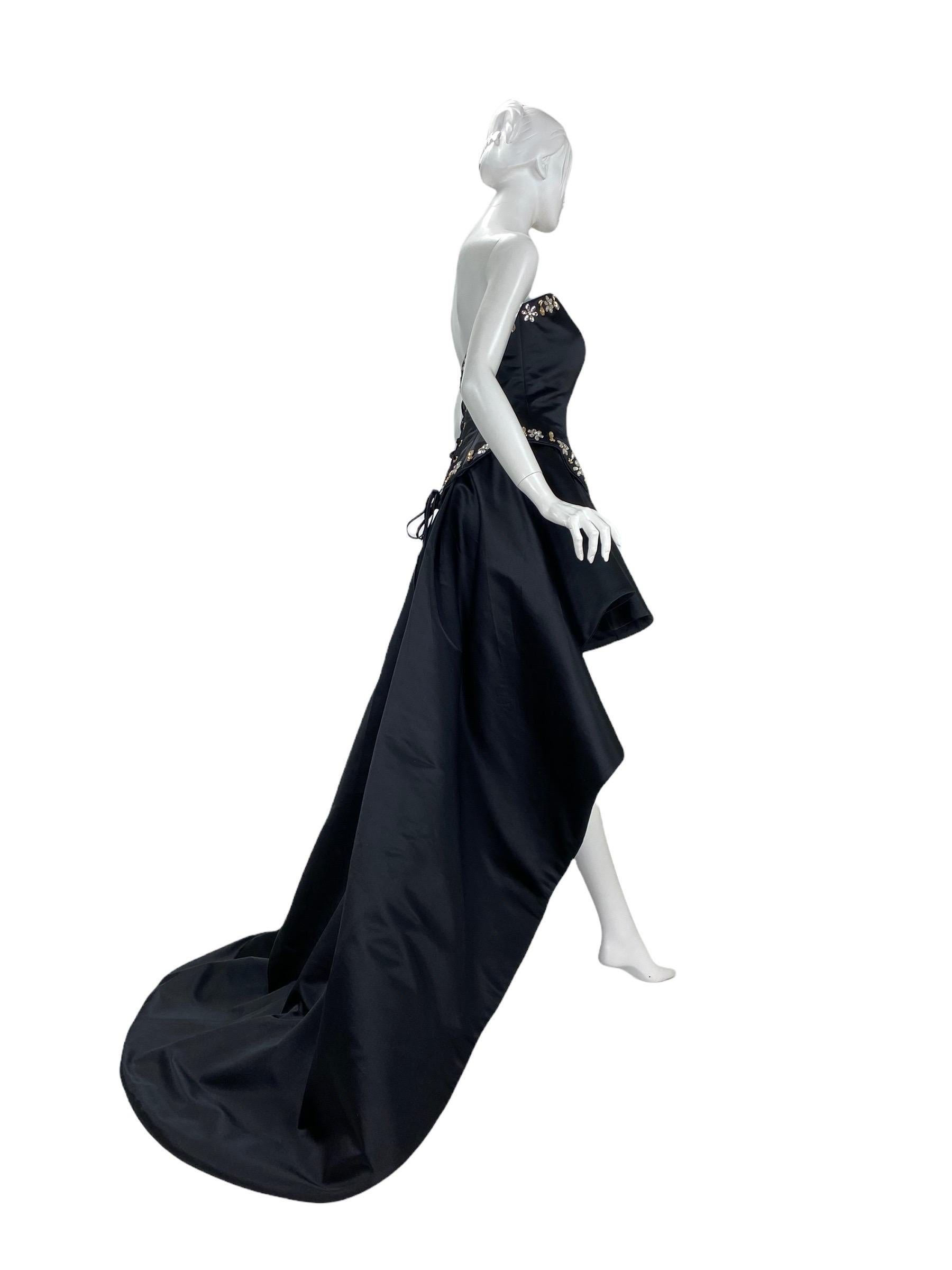 Shahla Dorriz for Natalie Cole Custom Made Crystal Embellished Gown For Sale 2