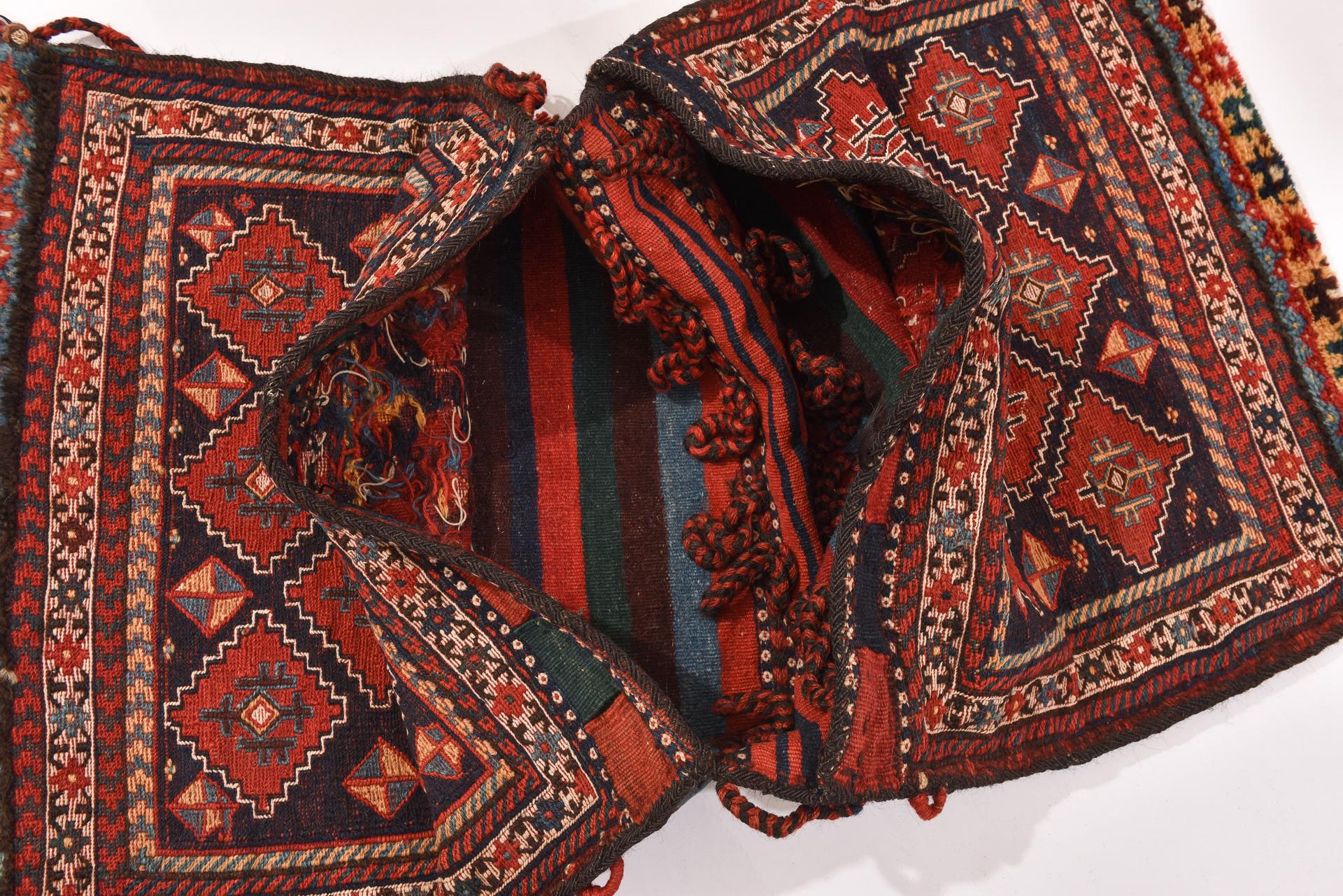 Shahsavan Nomads' Antique Pouch from My Private Collection For Sale 3