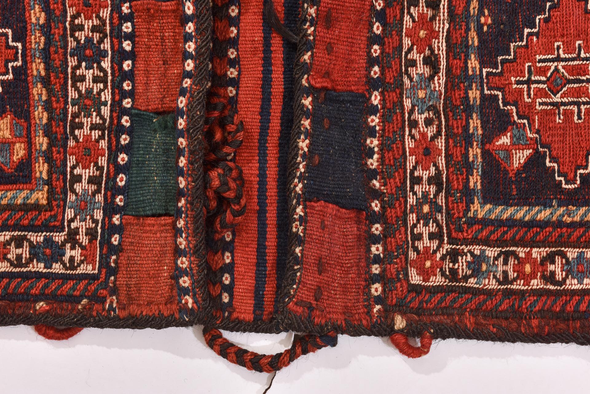 Hand-Woven Shahsavan Nomads' Antique Pouch from My Private Collection For Sale