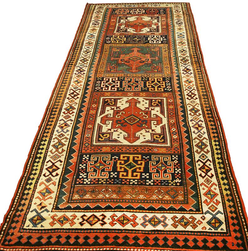 Hand-Knotted Shahsavan Runner Rug For Sale