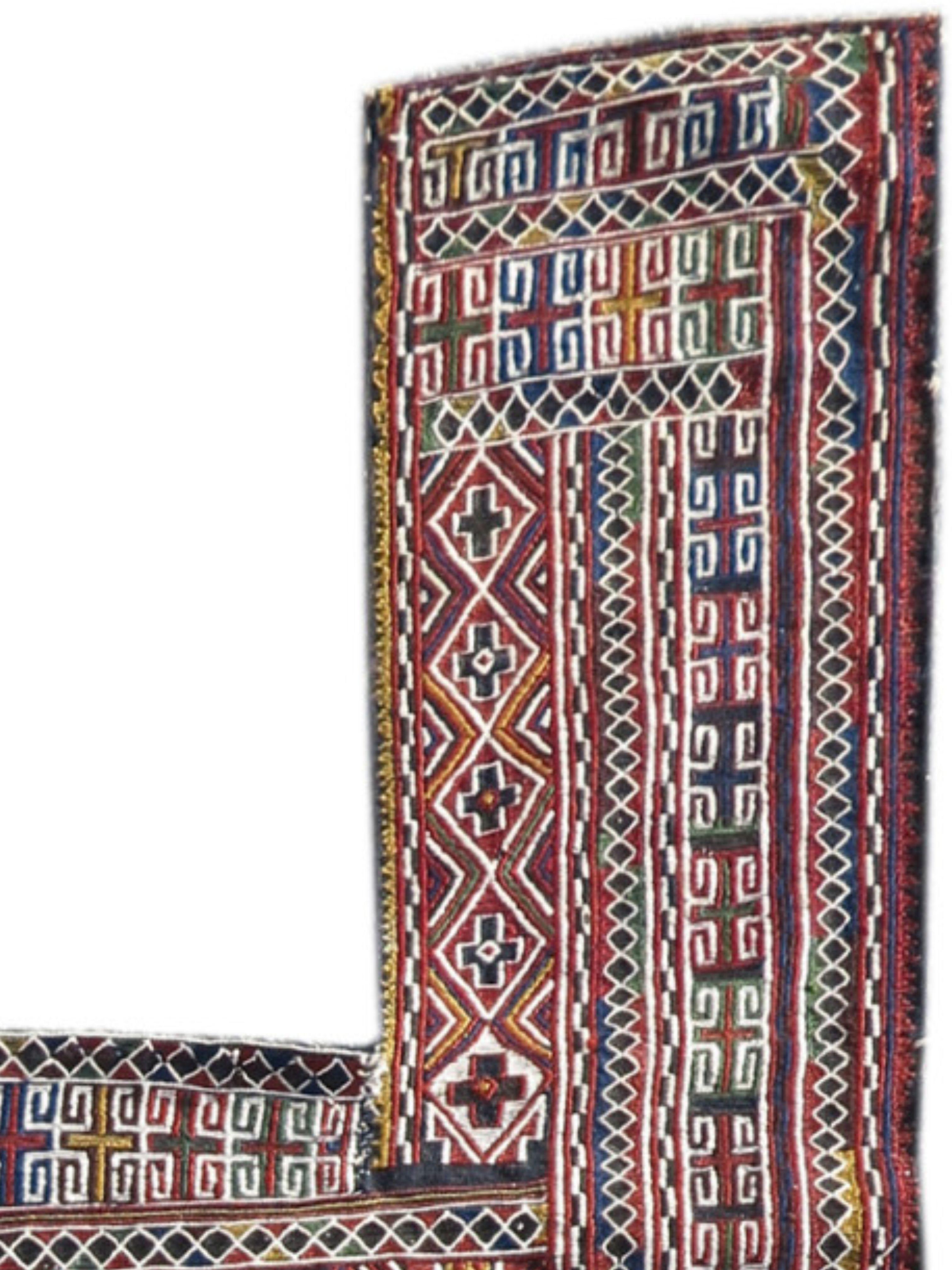 Shahsevan Pferdedecke, um 1900 (Handgeknüpft) im Angebot
