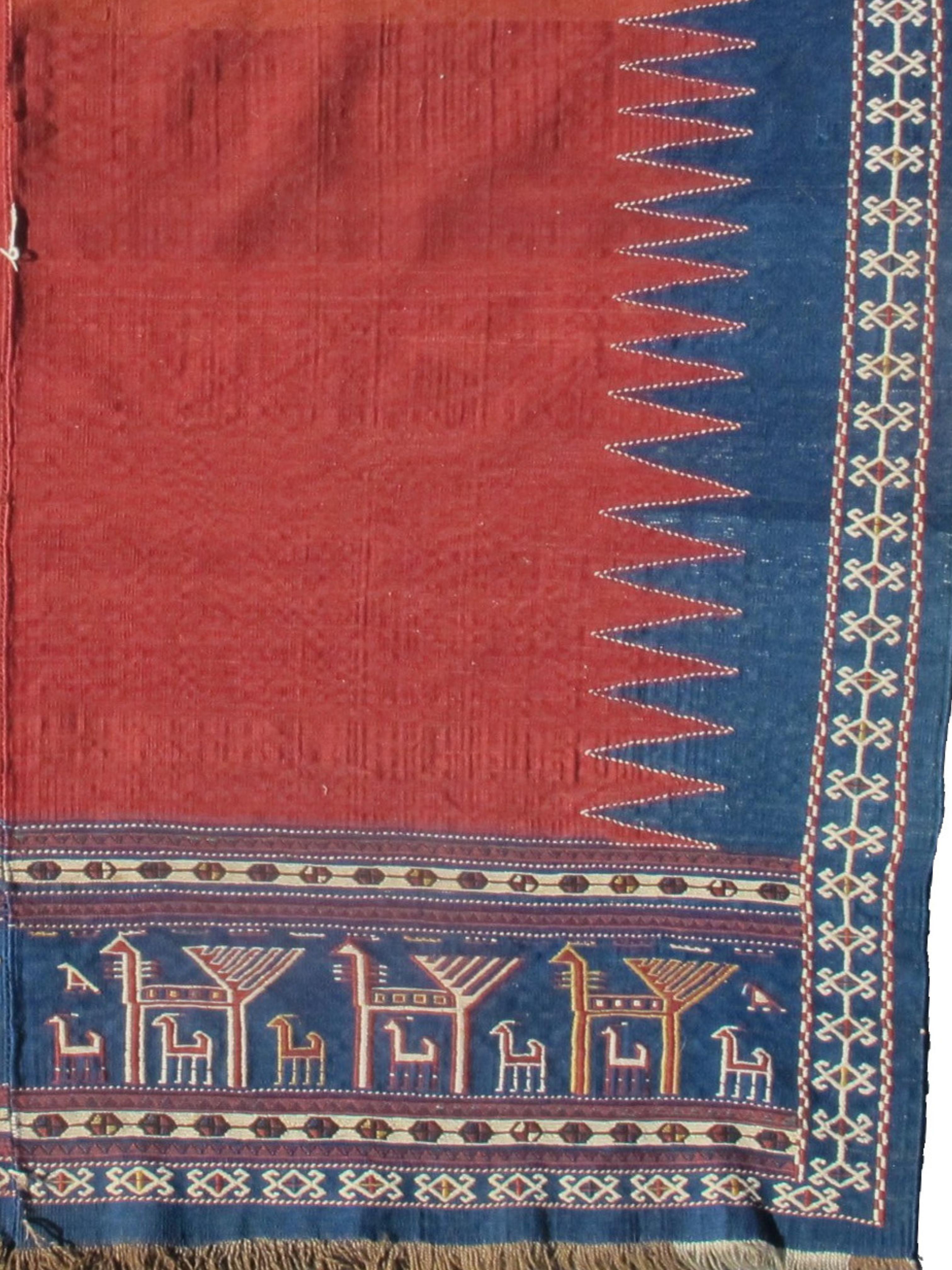 Annodato a mano Coperta per cavalli Shahsevan, C.C. 1900 in vendita