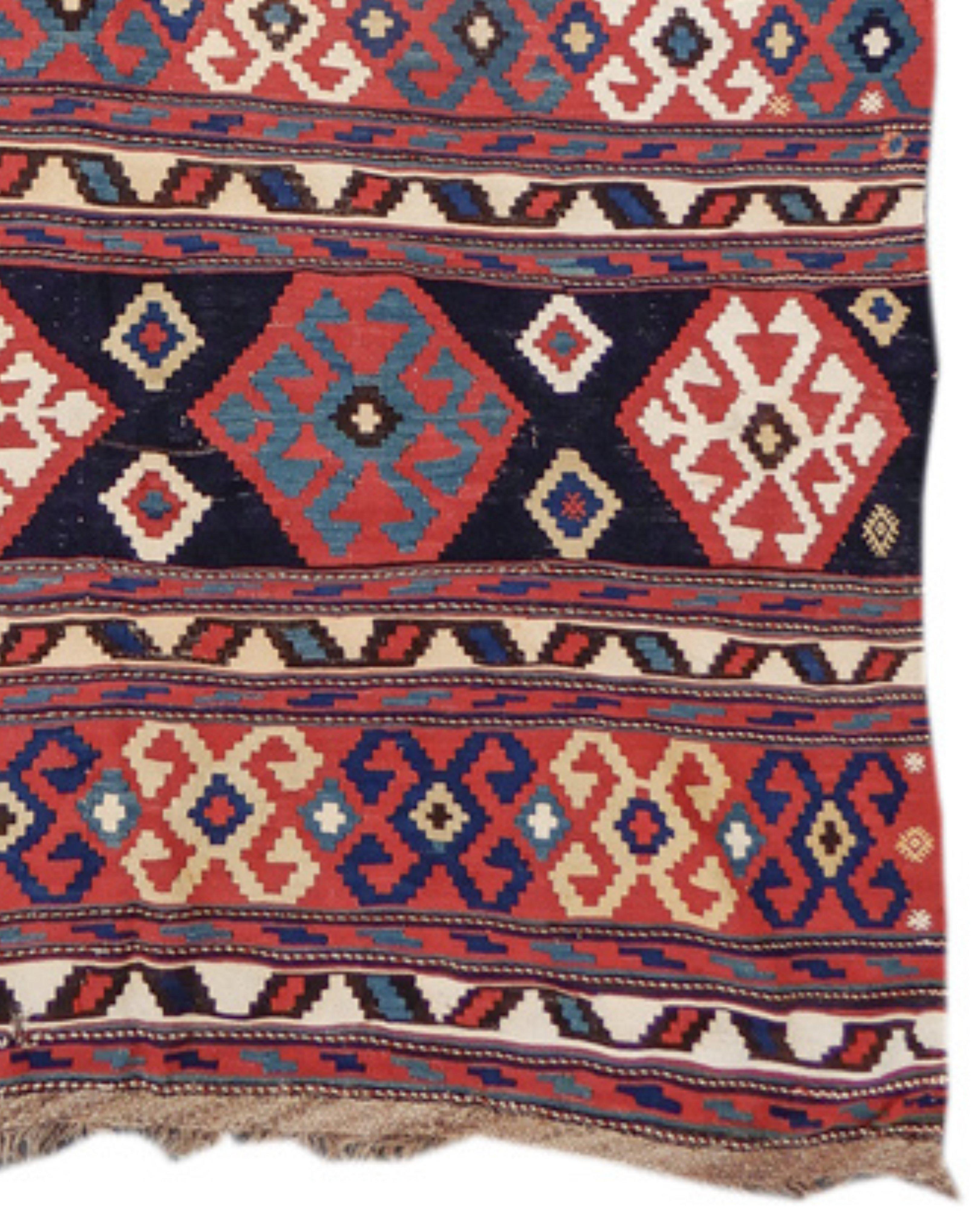 Shahsevan Kilim Rug, Late 19th Century In Excellent Condition For Sale In San Francisco, CA