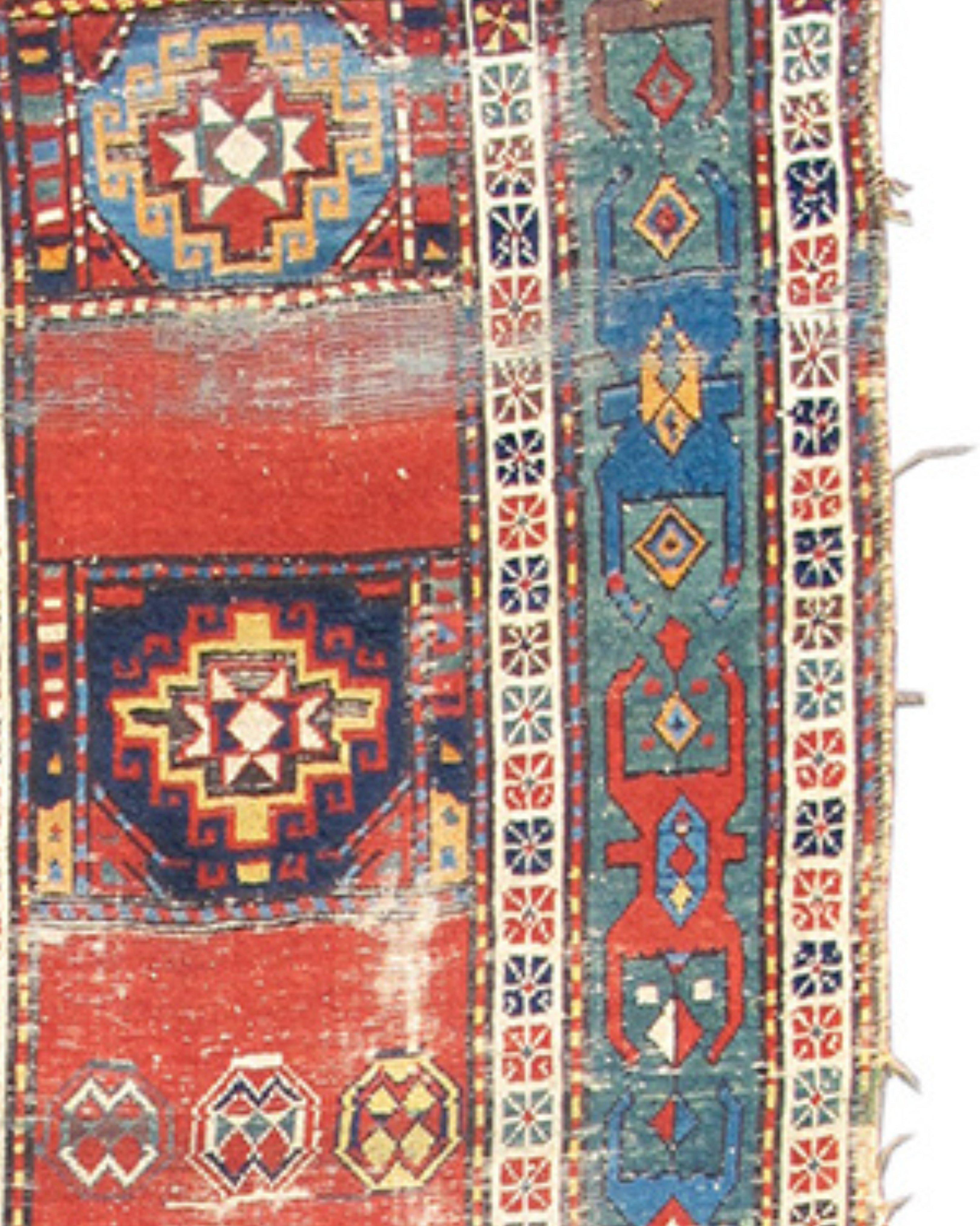 Caucasian Antique Shahsevan Long Rug, 19th Century For Sale