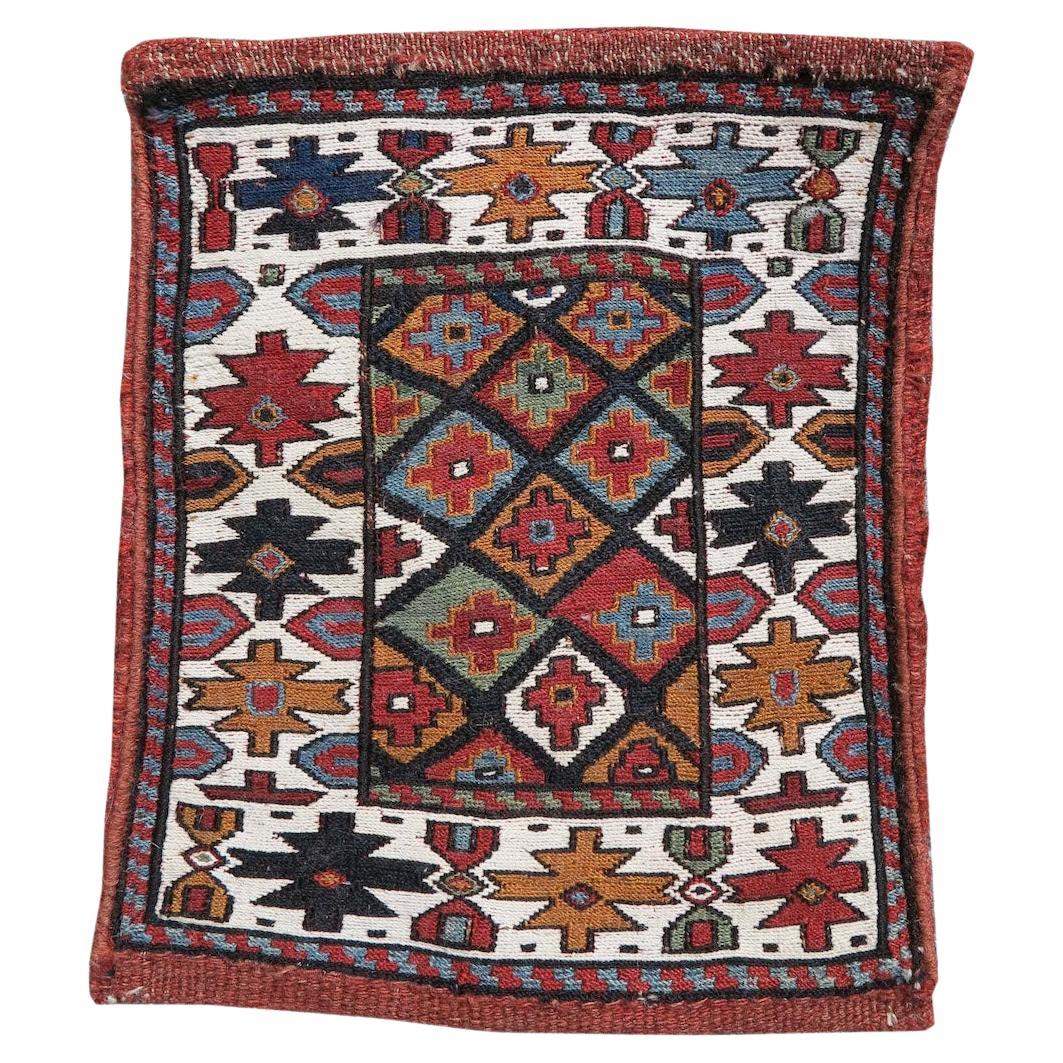 Shahsevan Sumak Chanteh-Teppich, spätes 19. Jahrhundert im Angebot