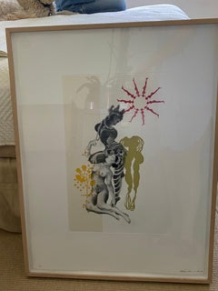 Shahzia Sikander, «aligned Monsters II », aquatinte sur papier, édition 3/40, 2000