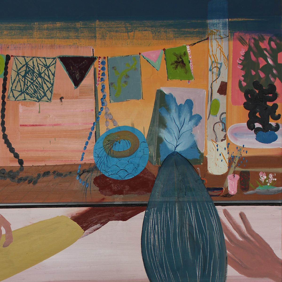 Shai Azoulay, Beneath the Surface, 201huile sur toile 160 x 120 cm (63 x 47 pouces) en vente 3