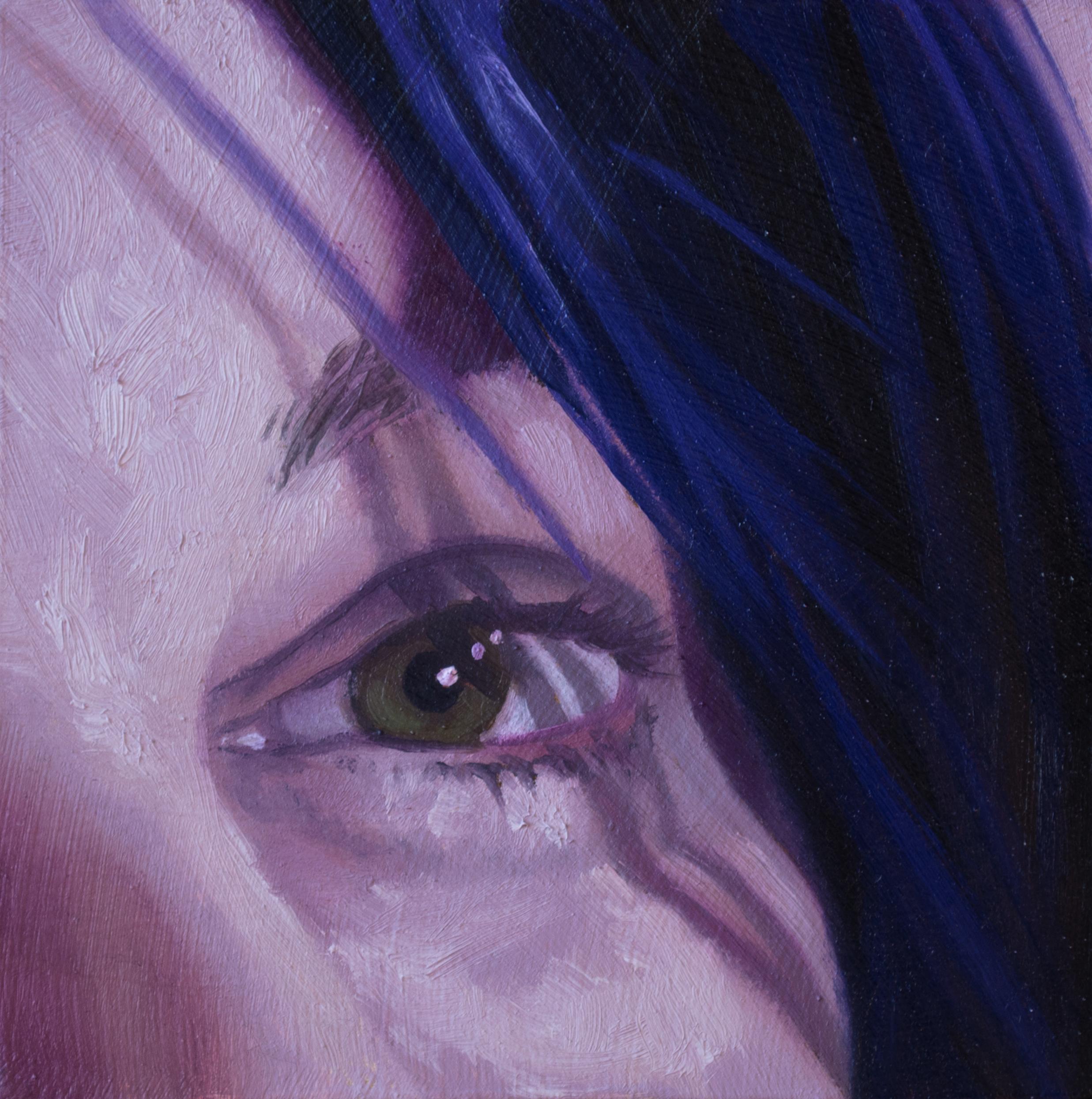 Shaina Craft Portrait Painting - "Dare A Peek" - Portrait Oil Painting