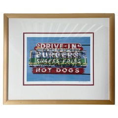 "Shake and Fries" Signed and Framed Giclee Print by David Milton