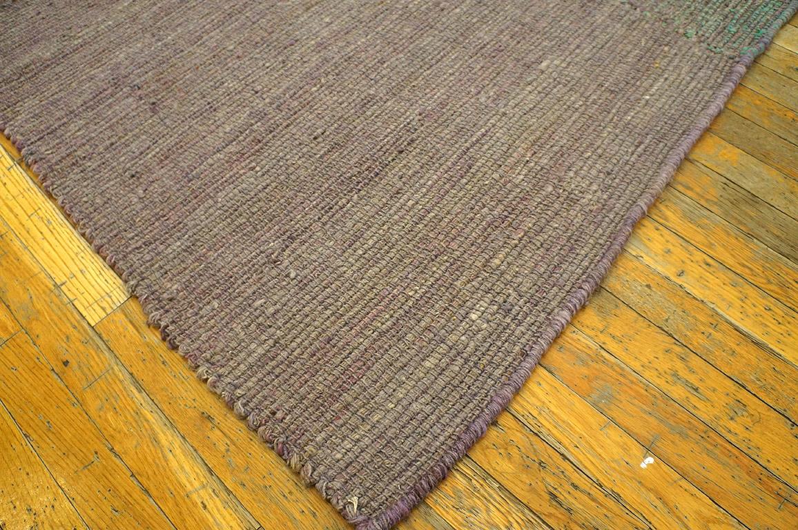 Indian Contemporary Handwoven Wool Shaker Style Flat Weave Carpet (10'x13'8