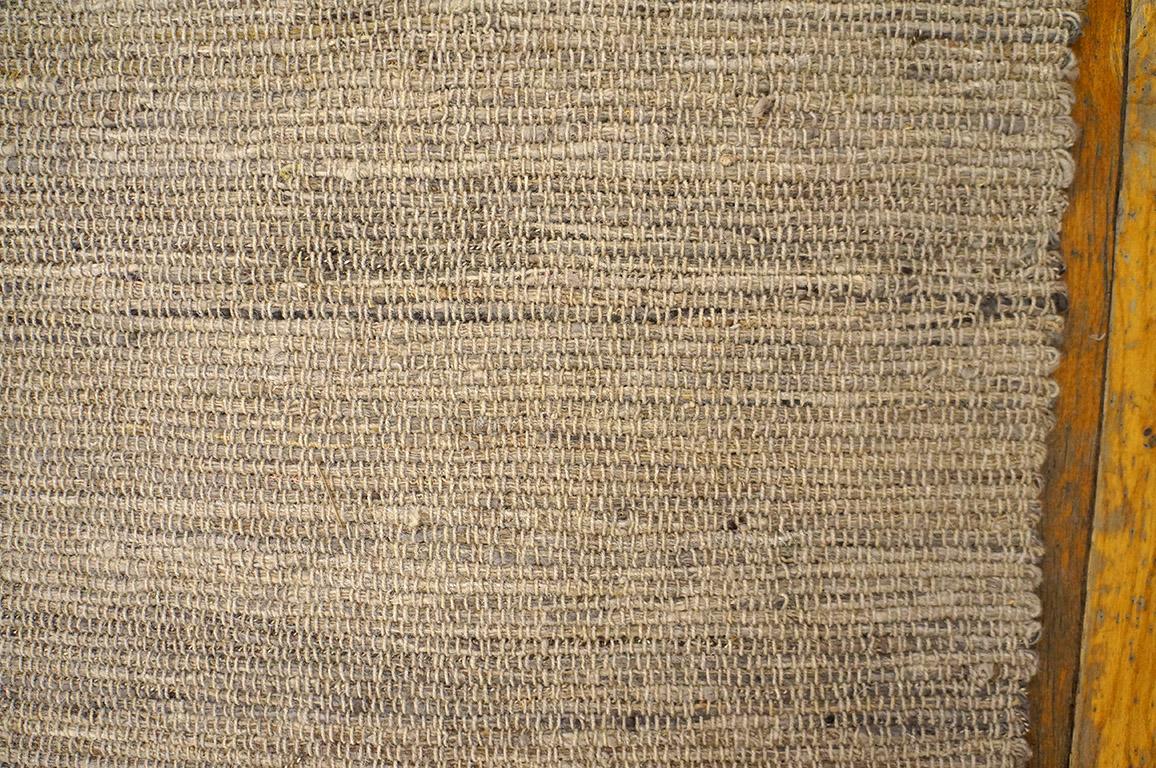 Contemporary Handwoven Wool Shaker Style Flat Weave Carpet  10' 0