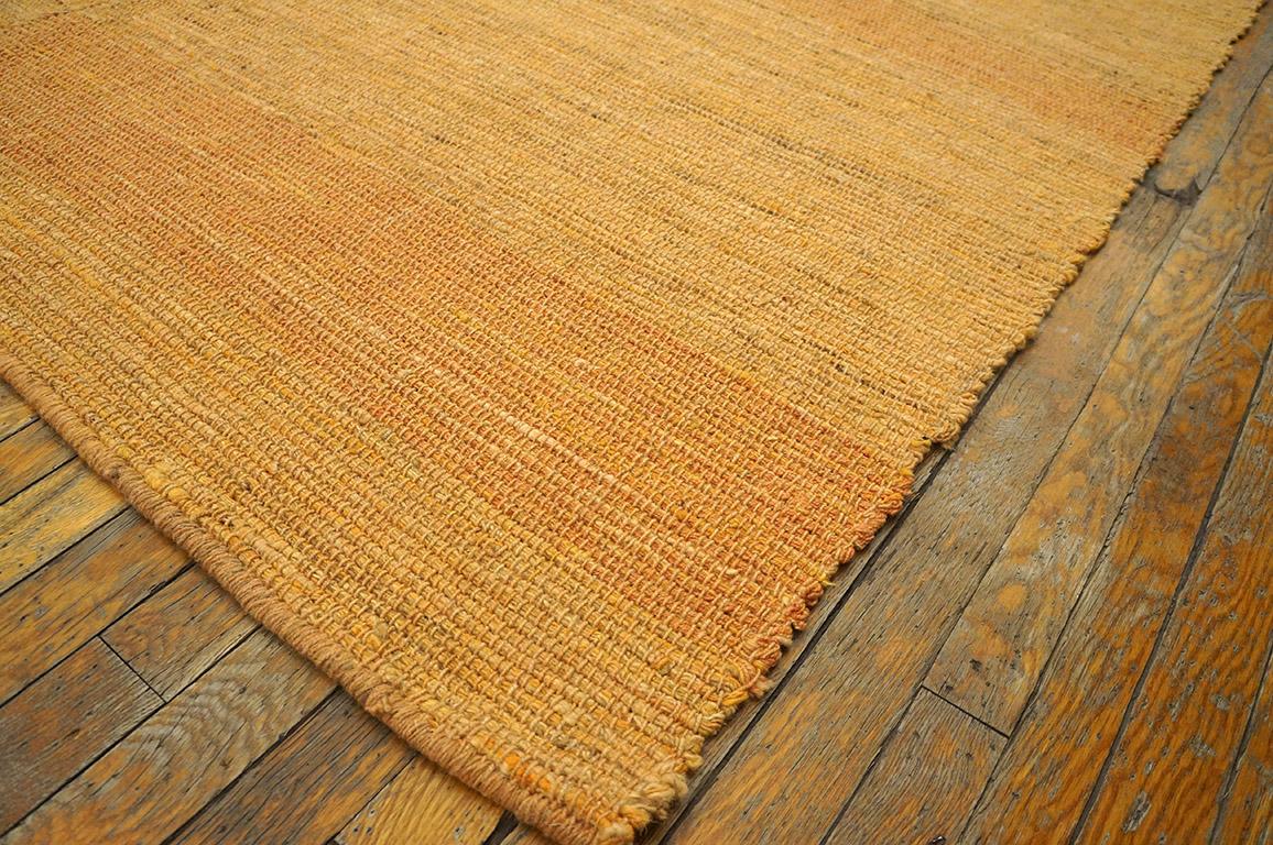 Indian Contemporary Handwoven Wool Shaker Style Flat Weave Carpet 10' 0
